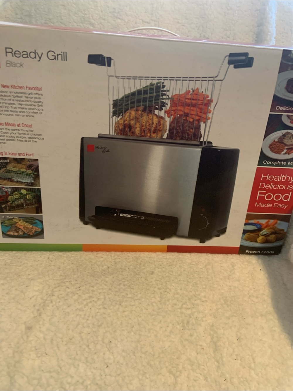 Black Countertop Electric Grill